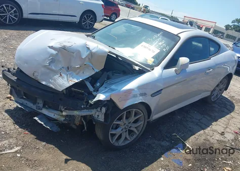 2008 Hyundai Tiburon Gt/Gt Limited/Se из США, поврежденный, VIN KMHHN66F28U289465